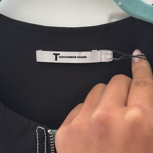 NWT T By Alexander Wang Sleeveless Tech Suiting Zip Front Dress - Picture 4 of 9